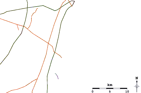 Roads and rivers around Costellos
