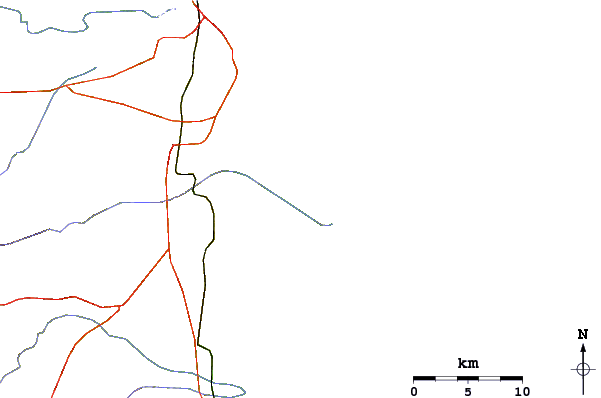 Roads and rivers around Cotavelo