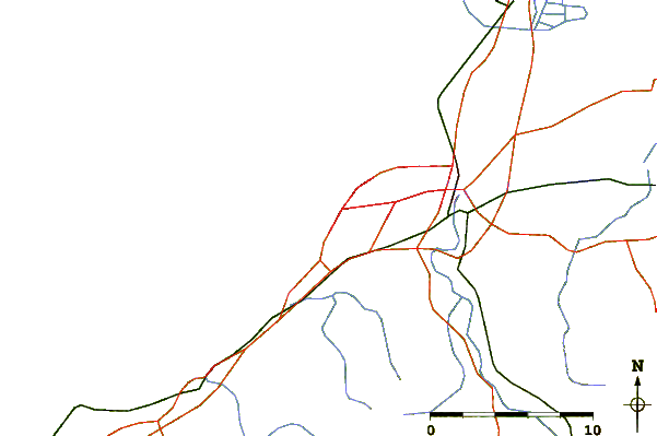 Roads and rivers around Biarritz - Cote des Basques