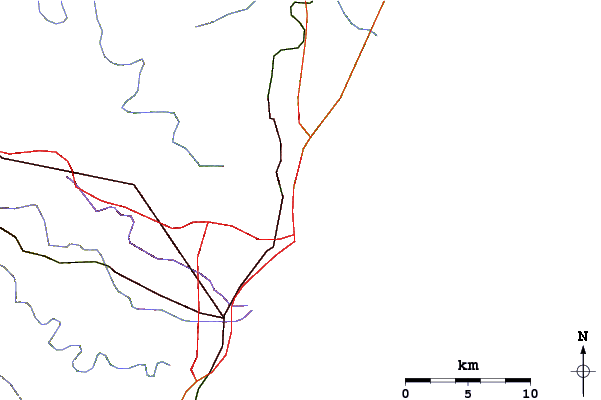 Roads and rivers around Country Club (African Beach)