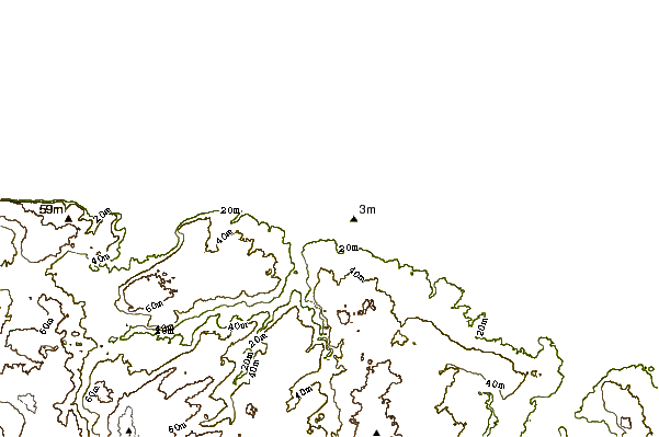 Shoreline around Courseulles Sur Mer