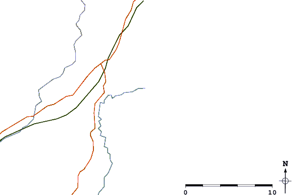Roads and rivers around Courtown