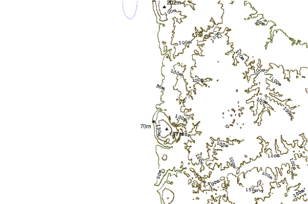 Shoreline around Cow Bombie
