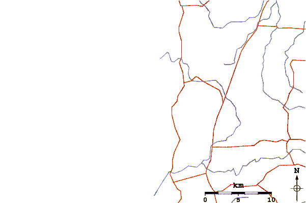 Roads and rivers around Cow Bombie