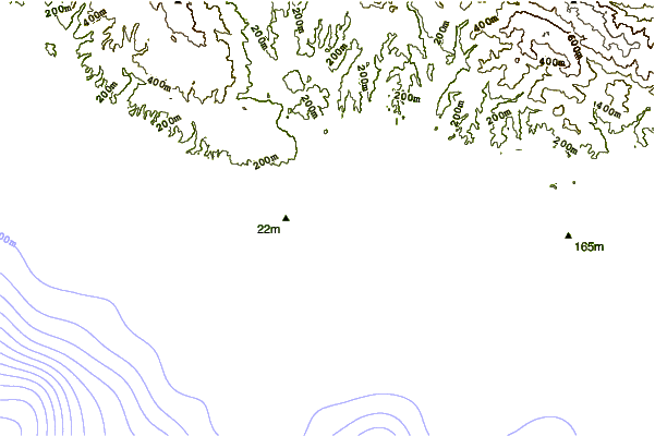 Shoreline around Cowells Cove