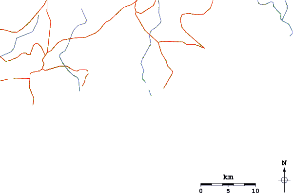 Roads and rivers around Coyula