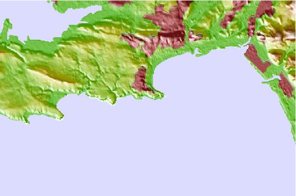 Surf spots located close to Crab Island