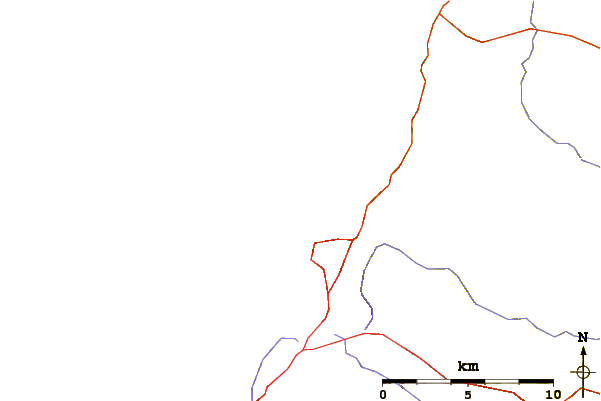 Roads and rivers around Crackington Haven