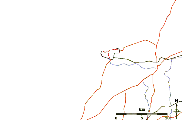 Roads and rivers around Crantock