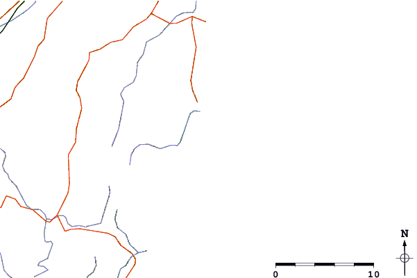 Roads and rivers around Cray Bay