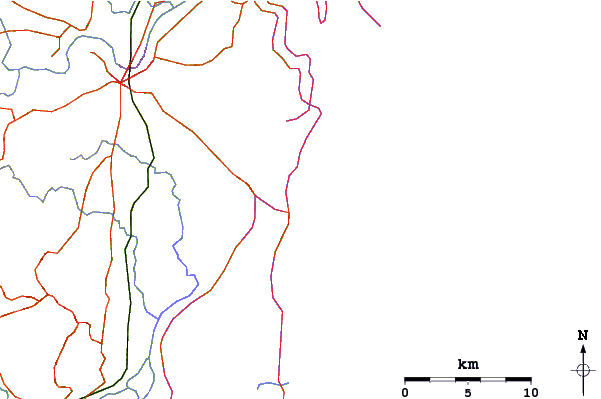 Roads and rivers around Crescent Head