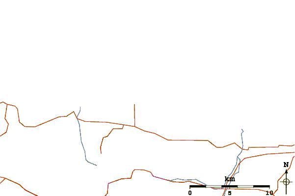Roads and rivers around Crescent