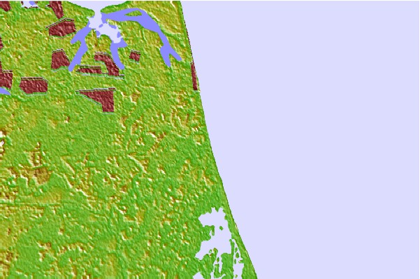 Surf spots located close to Croatan
