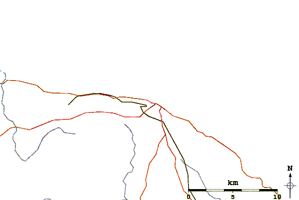 Roads and rivers around Cromer