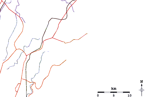Roads and rivers around Cronulla Point