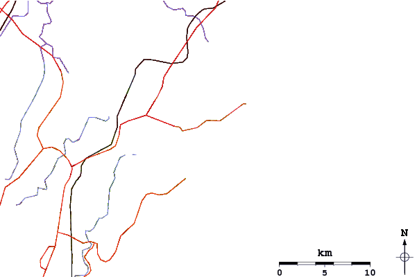Roads and rivers around Cronulla
