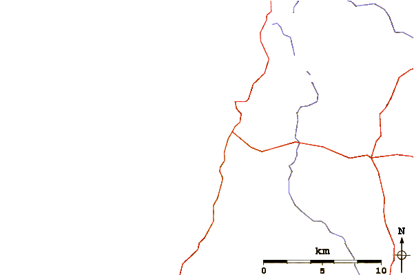 Roads and rivers around Crooklets-Bude