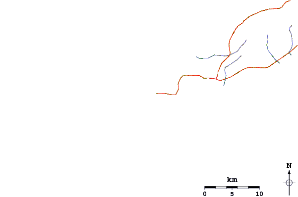 Roads and rivers around Crown Point