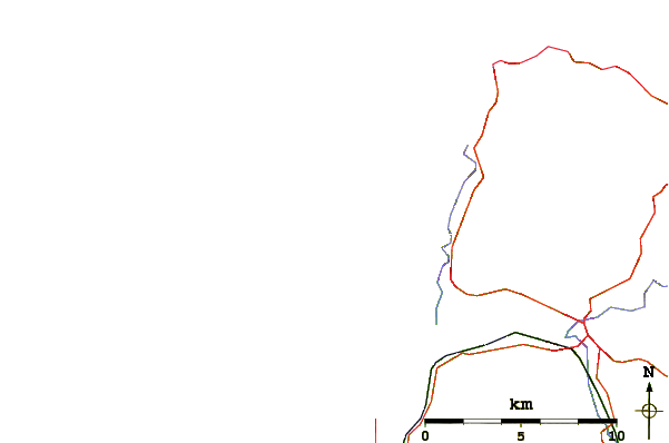 Roads and rivers around Croyde Reef