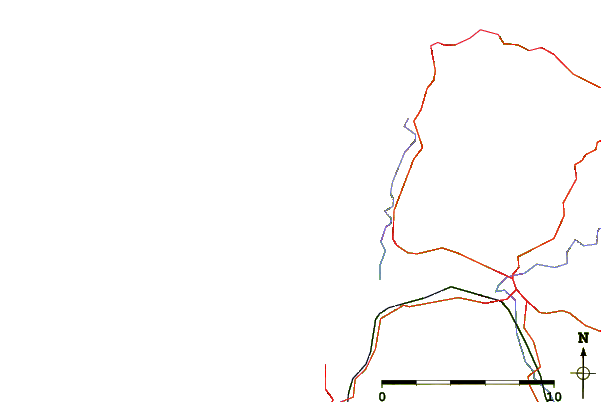 Roads and rivers around Croyde