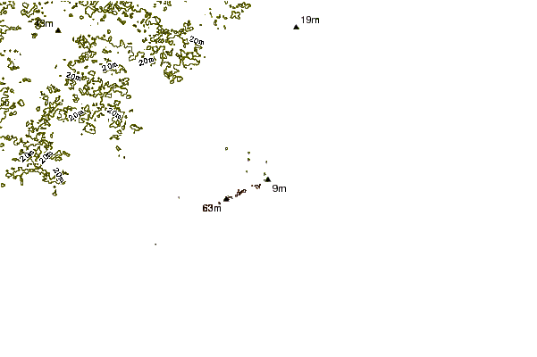 Shoreline around Crystals