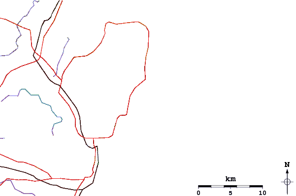 Roads and rivers around Curl Curl