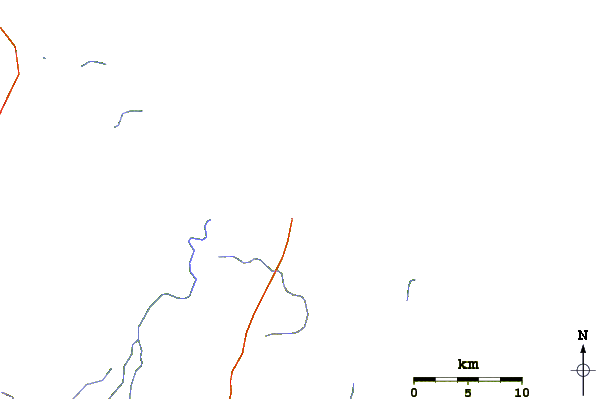 Roads and rivers around Curral