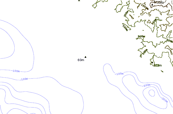 Shoreline around Cutters Right
