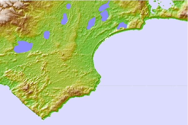 Surf spots located close to D'Estrees Bay