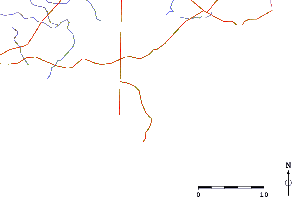 Roads and rivers around D'Estrees Bay