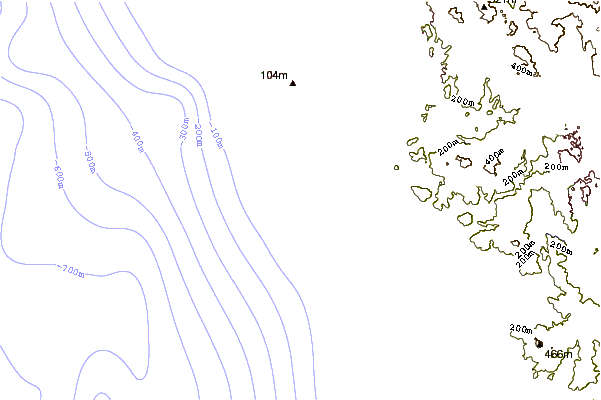 Shoreline around D Street