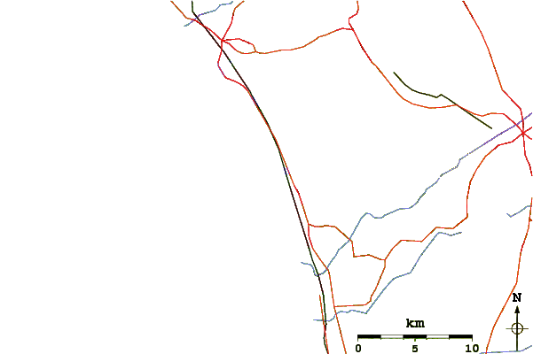 Roads and rivers around D Street
