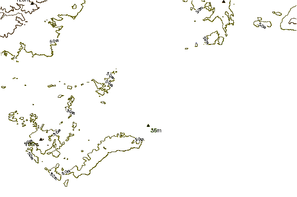 Shoreline around D'Estrees Bay