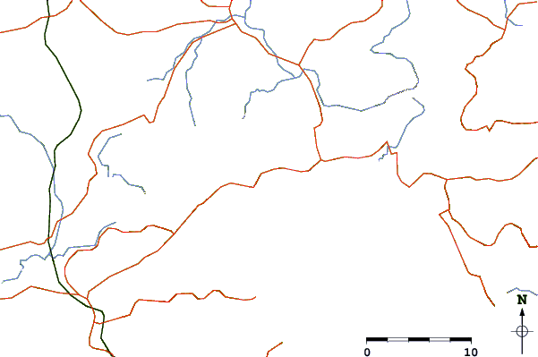 Roads and rivers around Da Mei Sha Beach