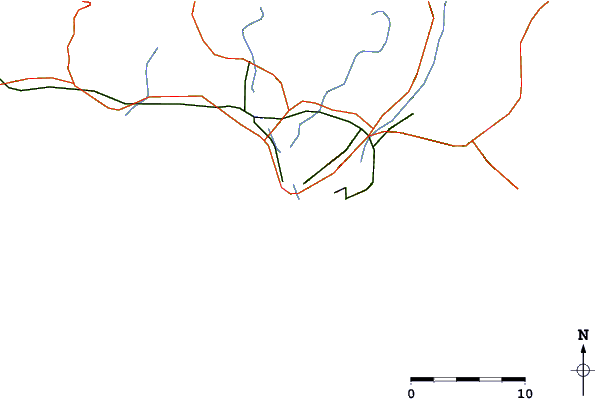 Roads and rivers around Dadonghai