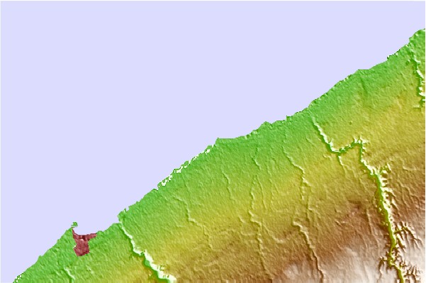 Surf spots located close to Dahomey