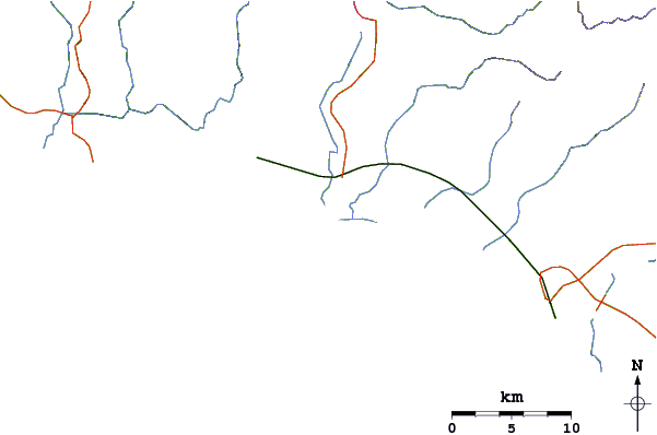 Roads and rivers around Damas Rivermouth