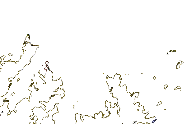 Shoreline around Dame Jouanne
