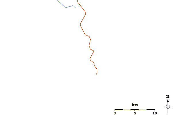 Roads and rivers around Darbys (Wilsons Promontory)