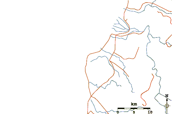 Roads and rivers around Darigayos