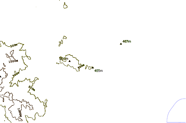 Shoreline around Dark Reef
