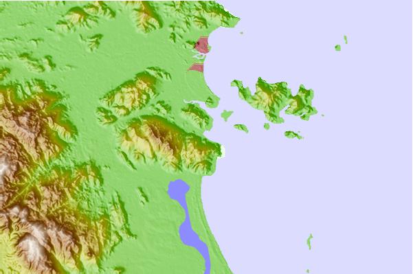 Surf spots located close to Dark Reef