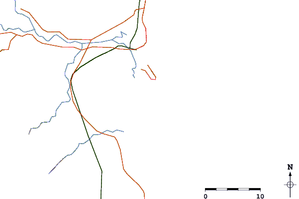 Roads and rivers around Dark Reef