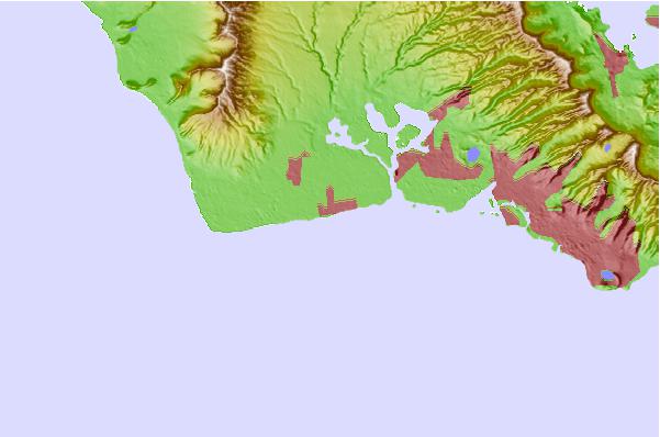 Surf spots located close to Daves Backyard
