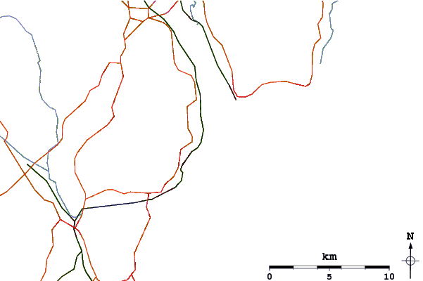 Roads and rivers around Dawlish Warren