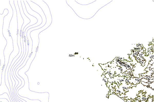 Shoreline around Dead Point