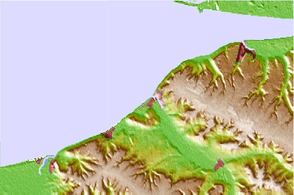 Surf spots located close to Deauville