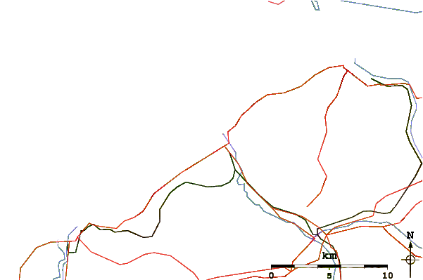 Roads and rivers around Deauville