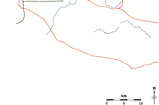 Roads and rivers around Deer Creek