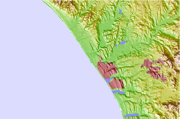 Surf spots located close to Del Mar Jetties